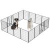 Dog Playpen Outdoor, 16 Panels Dog Pen 40" Height Dog Fence Exercise Pen with Doors for Large/Medium/Small Dogs, Portable Pet Playpen for Yard, R