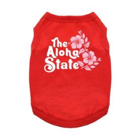 The Aloha State Tank Top - Red (Option: Medium)