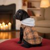 Weekender Dog Sweatshirt Hoodie - Brown & Black Plaid Flannel