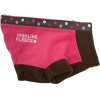 Highline Fleece Dog Coat - Pink and Brown with Polka Dots
