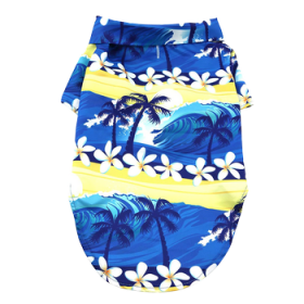 Hawaiian Camp Shirt - Catching Waves (Option: X-Large)