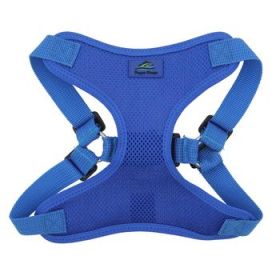 Wrap and Snap Choke Free Dog Harness by Doggie Design - Cobalt Blue (Option: Medium)