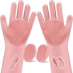 6PCS Pet Grooming Kit for Dogs (Color: pink)