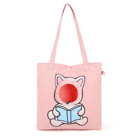 Pet Canvas Shoulder Bag, Cute Animal ShapedCat Carrier Canvas Bags,Portable Pet CanvasTote Chest Bag That Can Expose Head,OutdoorTravel Pet Carri (Option: Pink-M)