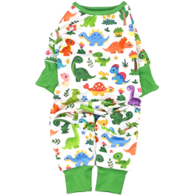Soft Dog Pajamas - Dinos (Option: Small)