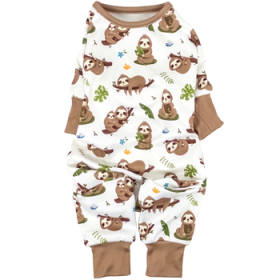 Soft Dog Pajamas - Sloths (Option: X-Large)