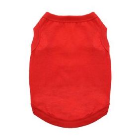 Cotton Dog Tank - Flame Scarlet Red (Option: Medium)