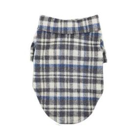 Flannel Dog Shirt - Gray and Blue Plaid (Option: X-Small)