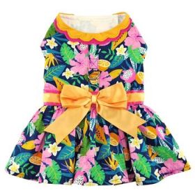 Fiesta Floral Dog Dress with Matching Leash (Option: Medium)