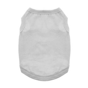 Cotton Dog Tank - Glacier Gray (Option: 2X-Large)