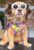 Wrap and Snap Choke Free Dog Harness by Doggie Design - Sunset Hibiscus