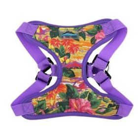 Wrap and Snap Choke Free Dog Harness by Doggie Design - Sunset Hibiscus (Option: Small)