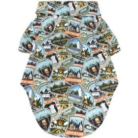 Hawaiian Camp Shirt - Camping Adventure (Option: 2X-Large)