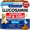 Glucosamine For Dogs Hip And Joint Supplement For Dogs With Arthritis Chews With Chondroitin Hemp Oil MSM Canine Joint Pain Relief Health Mobilit