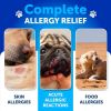 Dog Allergy Relief Chews Itching Skin Relief For Dogs Fish Oil 3 Seasonal Allergies Pills Skin & Coat Anti ItchHot Spots Treatment Canine Immune