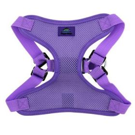 Wrap and Snap Choke Free Dog Harness by Doggie Design - Paisley Purple (Option: Medium)