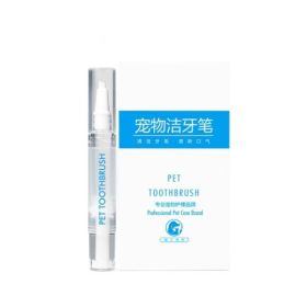 Pet Toothbrush Pen Teeth Cleaning Tools Breath Pet (Option: Pet Toothbrush Pens 1pack-2PCS)