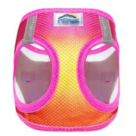 American River Choke Free Dog Harness Ombre Collection - Raspberry Pink and Orange (Option: Small)
