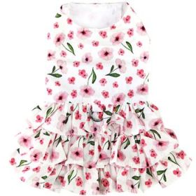 Spring Wildflower Dog Dress with Matching Leash (Option: X-Large)