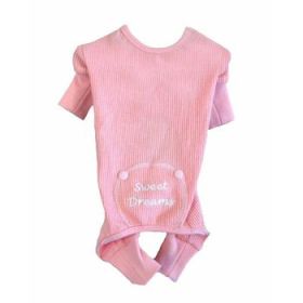 Sweet Dreams Thermal Dog Pajamas - Pink (Option: Small)