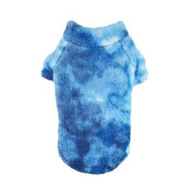 Soft Plush Pullover - Tie-Dye Blue (Option: Large)