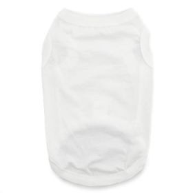 Cotton Dog Tank - White (Option: 2X-Large)